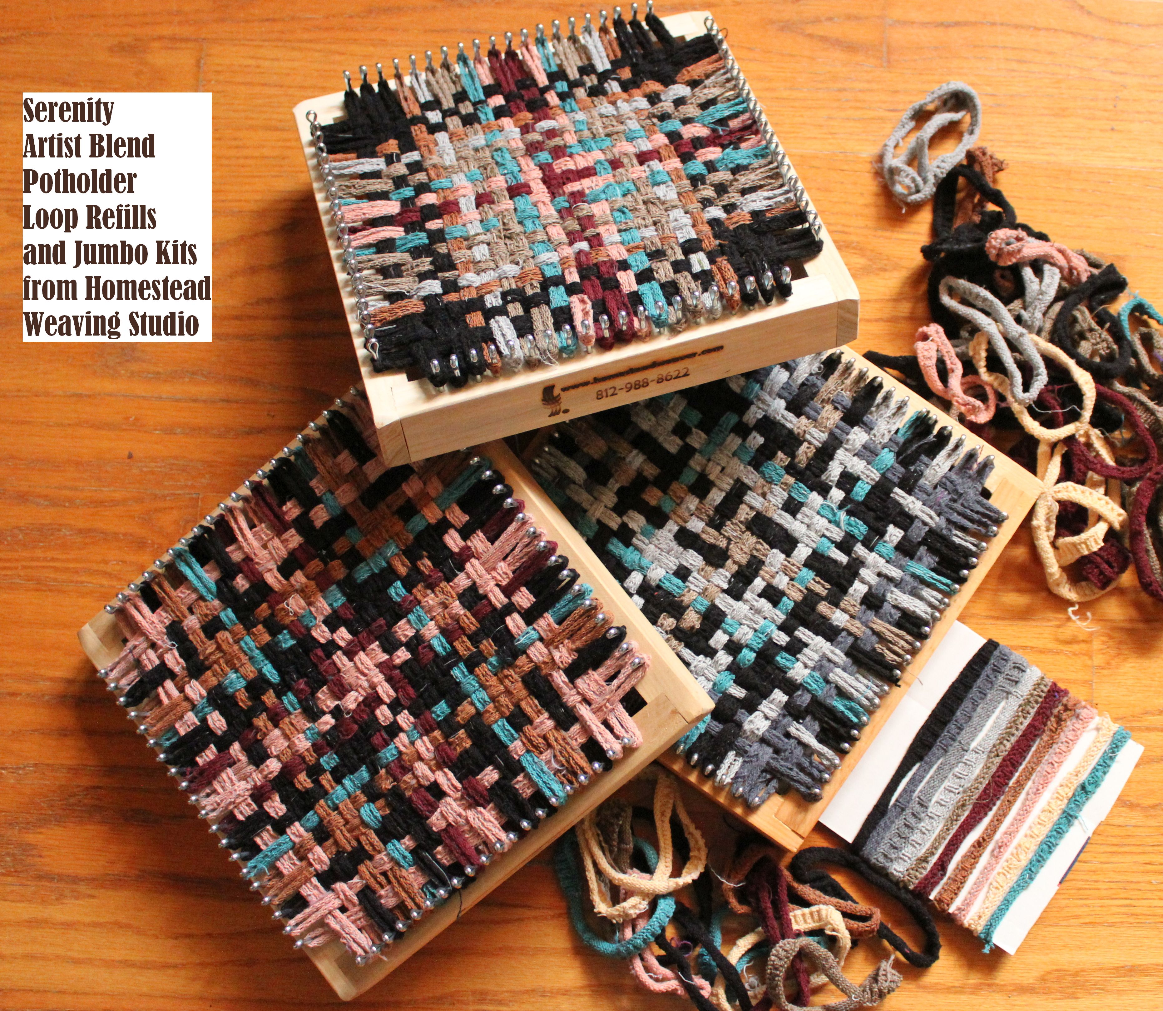  Seasonsky Loom Potholder Loops Weaving Craft Loom Loops,  Weaving Loom Kit, Potholder Loops with Crochet Hook for DIY Crafts Supplies  (Style 1)